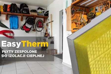 Płyty zespolone ISOVER EasyTherm w garażu