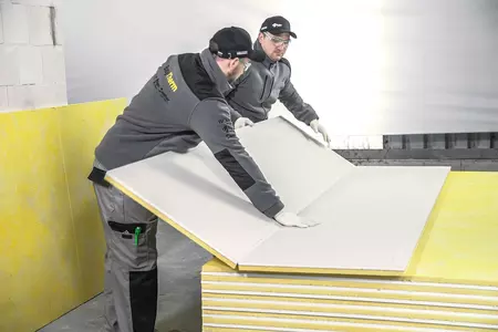 Montaż płyt zespolonych wełna i gk - EasyTherm