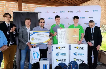 Finał Olimpiady "Buduj z Pasją" 2023 z ISOVER, RIGIPS i WEBER - laureaci I miejsca