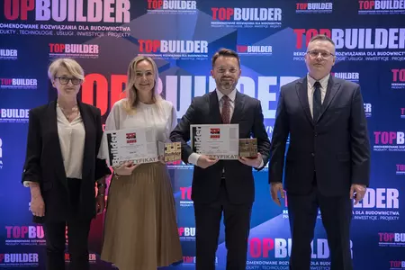 TopBuilder 2023 Isover Rigips - odbiór statuetek