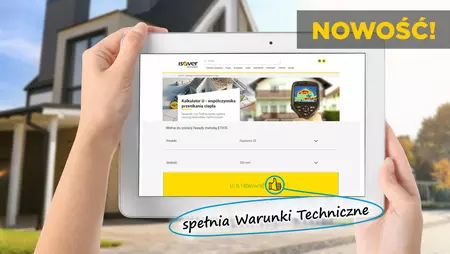 Kalkulator współczynnika U - ISOVER - tablet