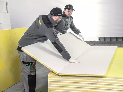 Montaż płyt zespolonych wełna i gk - EasyTherm