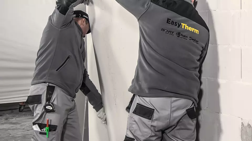 Easytherm płyty gk z wełną - montaż do ściany