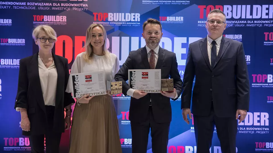 TopBuilder 2023 Isover Rigips - odbiór statuetek