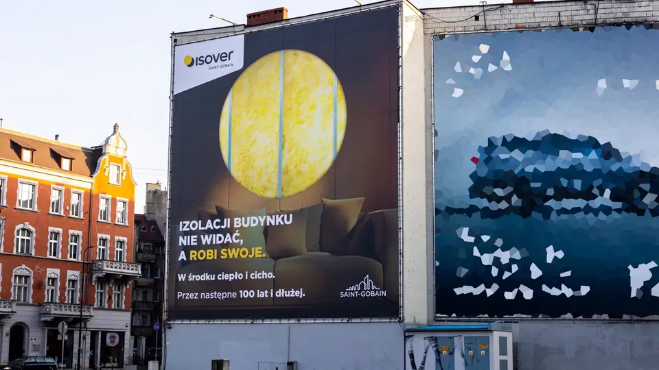 Reklama bilboard isover