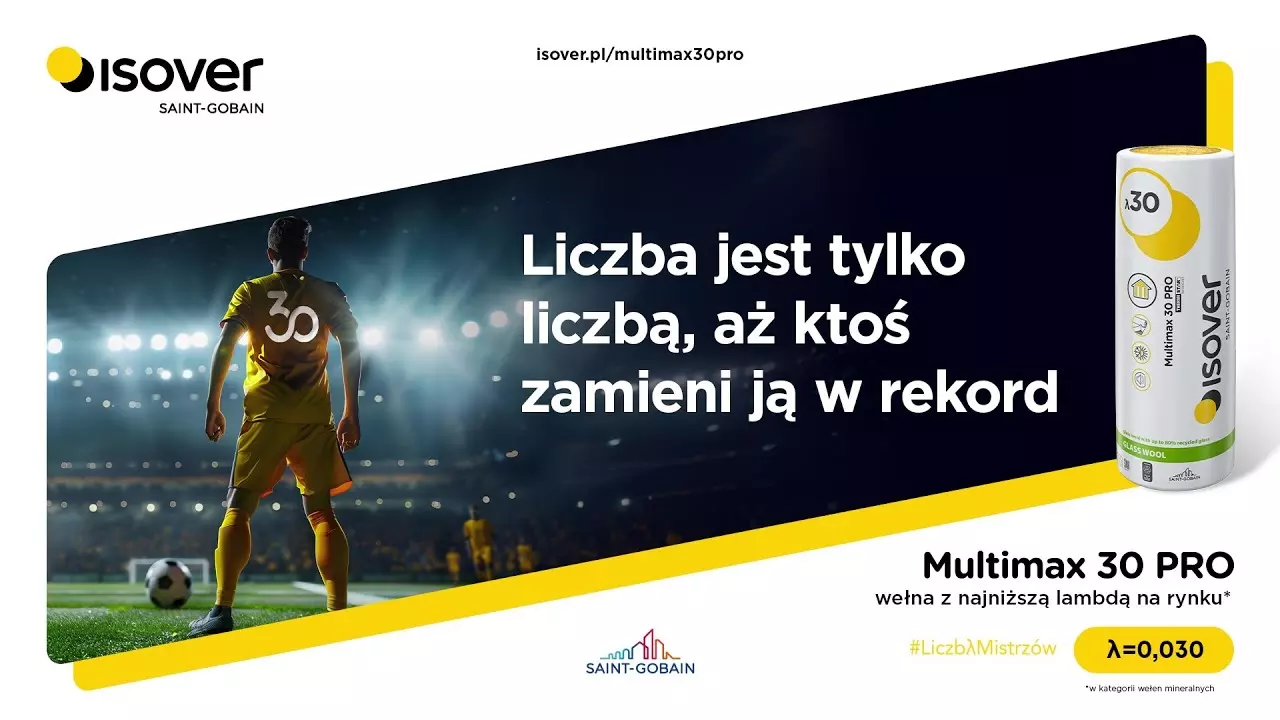 Nowa najcieplejsza wełna ISOVER Multimax 30 PRO. #Lambda30 #ISOVER thumbnail