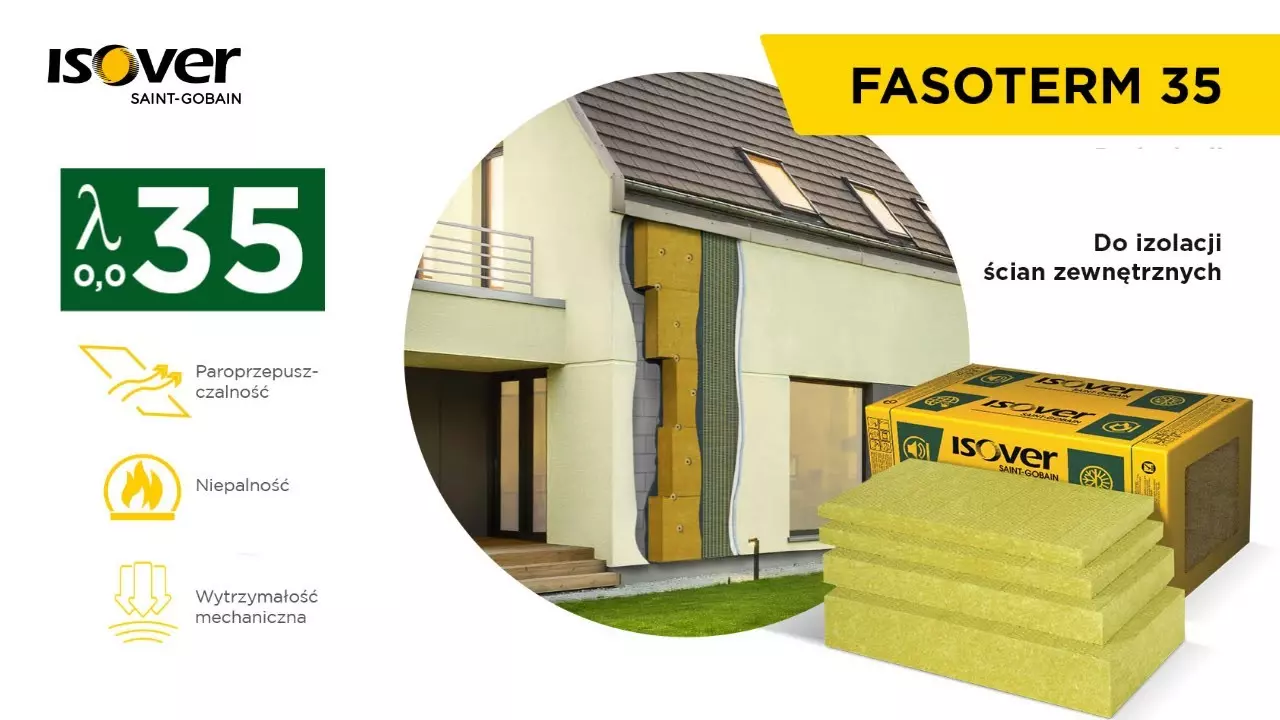 ISOVER Fasoterm 35 do ocieplenia elewacji metodą ETICS. Ocieplenie fasady od ISOVER i WEBER thumbnail